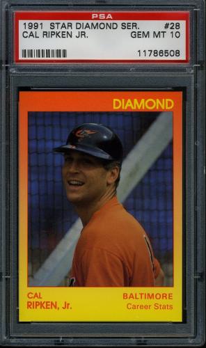 1991 Star Diamond Series #28 Cal Ripken Jr. PSA 10 #11786508