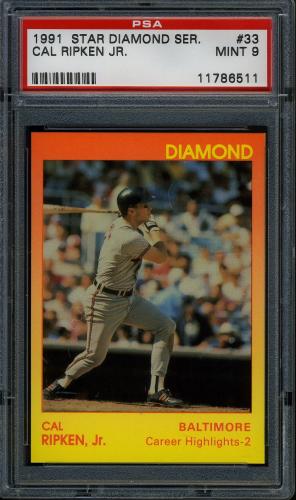 1991 Star Diamond Series #33 Cal Ripken Jr. PSA 9 #11786511