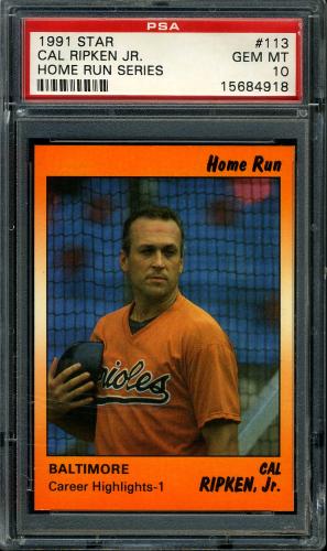 1991 Star Home Run Series #113 Cal Ripken Jr. PSA 10 #15684918