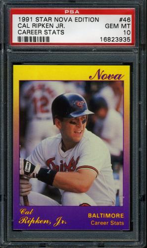 1991 Star Nova Edition #46 Cal Ripken Jr. PSA 10 #16823935