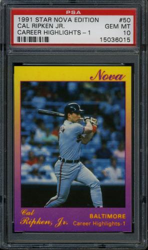 1991 Star Nova Edition #50 Cal Ripken Jr. PSA 10 #15036015