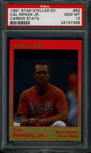 1991 Star Stellar Edition #82 Cal Ripken Jr. PSA 10 #24157269