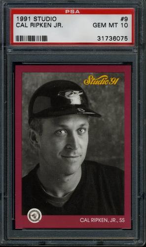 1991 Studio #9 Cal Ripken PSA 10 #31736075