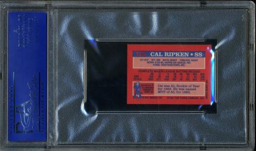 1991 Topps Cracker Jack I #13 Cal Ripken PSA 10 #12116662 - Back