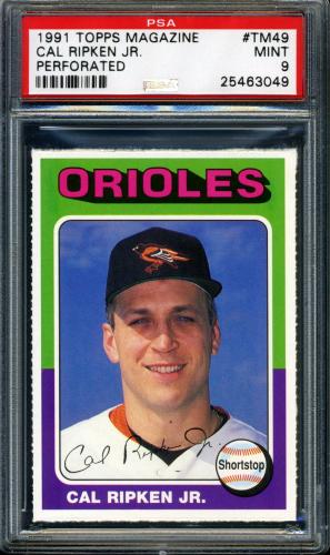 1991 Topps Magazine #49 Cal Ripken PSA 9 #25463049