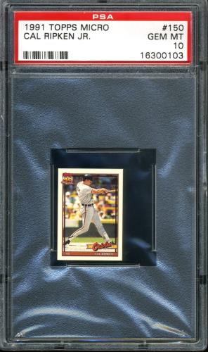 1991 Topps Micro #150 Cal Ripken PSA 10 #16300103
