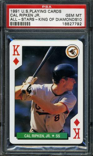 1991 U.S. Playing Card All-Stars #13D Cal Ripken PSA 10 #18827792