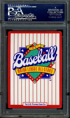 1991 U.S. Playing Card All-Stars Silver #13D Cal Ripken PSA 9 #22146930 - Back