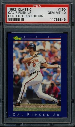 1992 Classic Game #190 Cal Ripken PSA 10 #11788849