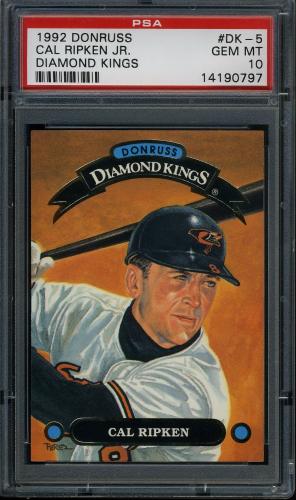 1992 Donruss Diamond Kings #DK5 Cal Ripken PSA 10 #14190797