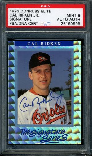 1992 Donruss Elite #S2 Cal Ripken AU/5000 PSA 9 #26190999