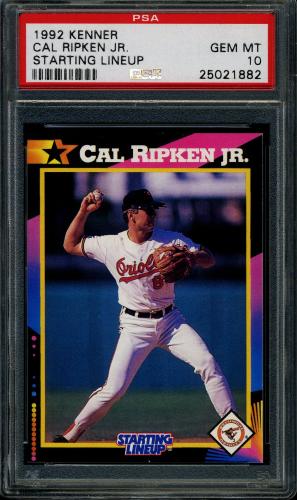 1992 Kenner Starting Lineup Cards - Blue Back #28 Cal Ripken PSA 10 #25021882