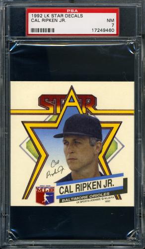 1992 L and K Decals Front Cal Ripken PSA 7 #17249460