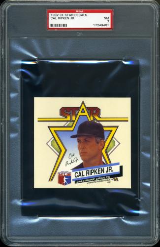 1992 L and K Decals Front Cal Ripken PSA 7 #17249461