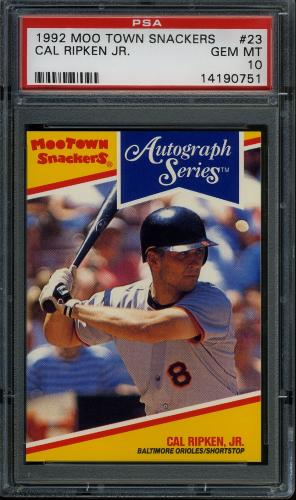 1992 MooTown Snackers #23 Cal Ripken PSA 10 #14190751