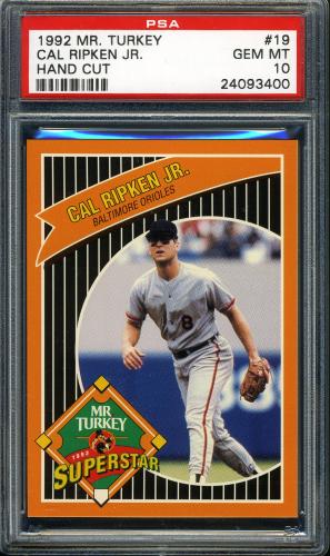 1992 Mr. Turkey Superstars #19 Cal Ripken PSA 10 #24093400