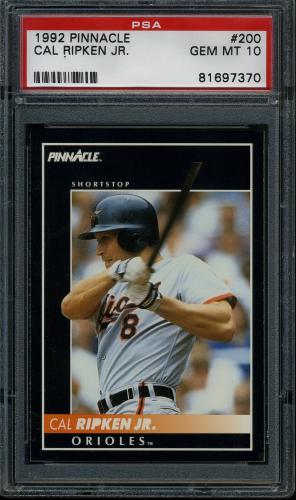 1992 Pinnacle #200 Cal Ripken PSA 10 #81697370