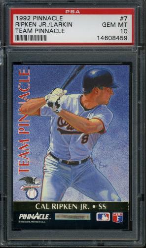 1992 Pinnacle Team Pinnacle #7 C.Ripken/B.Larkin PSA 10 #14608459