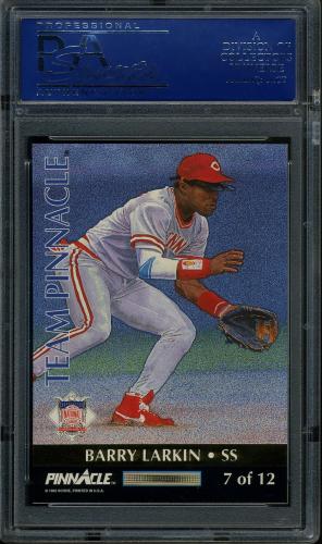 1992 Pinnacle Team Pinnacle #7 C.Ripken/B.Larkin PSA 10 #14608459 - Back