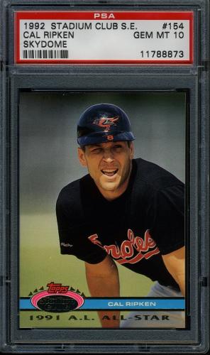 1992 Stadium Club Dome #154 Cal Ripken AS PSA 10 #11788873