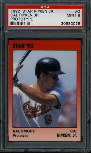 1992 Star '92 #O Cal Ripken Jr. (prototype) PSA 9 #30980076