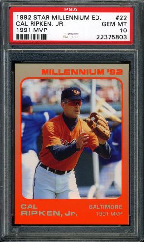 1992 Star Millennium Edition #22 Cal Ripken Jr. PSA 10 #22375803