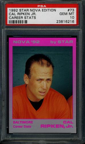 1992 Star Nova Edition #73 Cal Ripken Jr. PSA 10 #23816216