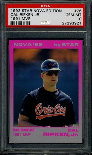 1992 Star Nova Edition #76 Cal Ripken Jr. PSA 10 #27293921
