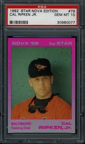 1992 Star Nova Edition #79 Cal Ripken Jr. PSA 10 #30980077
