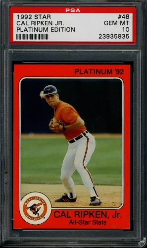 1992 Star Platinum Edition #48 Cal Ripken Jr. PSA 10 #23935835