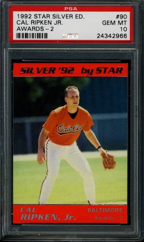 1992 Star Silver Edition #90 Cal Ripken Jr. PSA 10 #24342966