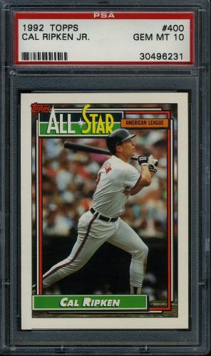1992 Topps #400 Cal Ripken AS PSA 10 #30496231