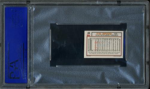 1992 Topps Micro #040 Cal Ripken/Gehrig PSA 10 #30914237 - Back