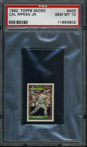 1992 Topps Micro #400 Cal Ripken AS PSA 10 #11863802