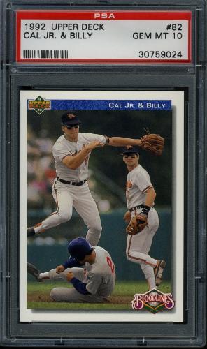 1992 Upper Deck #082 Ripken Brothers PSA 10 #30759024