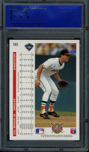 1992 Upper Deck #165 Cal Ripken PSA 10 #11788898 - Back