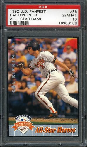 1992 Upper Deck FanFest #36 Cal Ripken PSA 10 #16300156