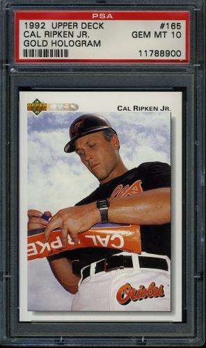 1992 Upper Deck Gold Hologram #165 Cal Ripken PSA 10 #11788900