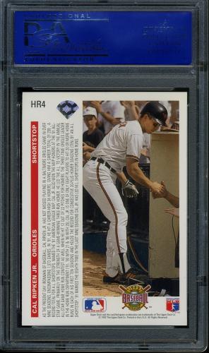 1992 Upper Deck Home Run Heroes #HR4 Cal Ripken PSA 10 #11788901 - Back