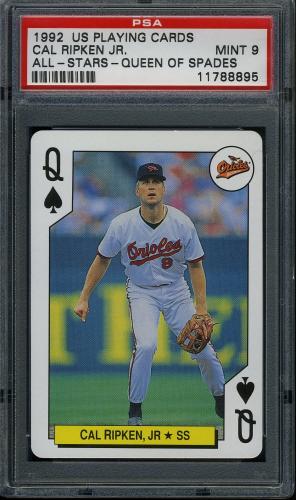 1992 U.S. Playing Card All-Stars #QS Cal Ripken PSA 9 #11788895