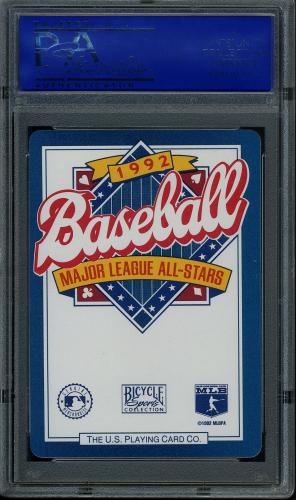 1992 U.S. Playing Card All-Stars #QS Cal Ripken PSA 9 #11788895 - Back