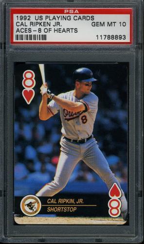 1992 U.S. Playing Card Aces #8H Cal Ripkin (Ripken) PSA 10 #11788893