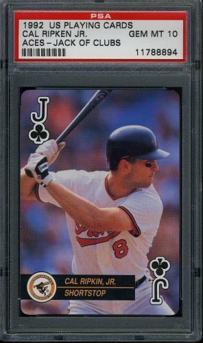 1992 U.S. Playing Card Aces #JC Cal Ripkin (Ripken) PSA 10 #11788894