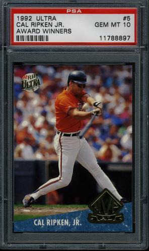1992 Ultra Award Winners #05 Cal Ripken PSA 10 #11788897