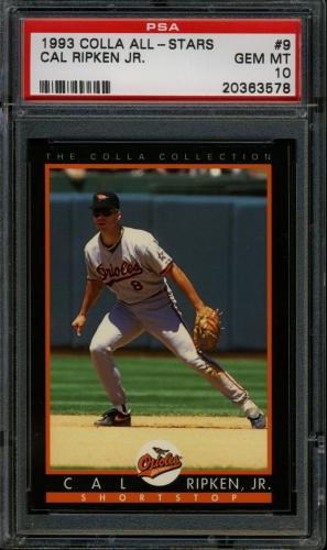 1993 Barry Colla All-Star Game #9 Cal Ripken PSA 10 #20363578
