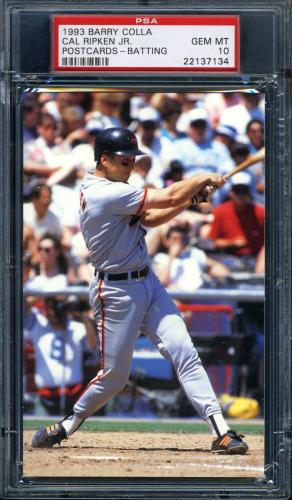 1993 Barry Colla Postcards Ripken Jr. Cal Ripken Jr.-(Batting) PSA 10 #22137134