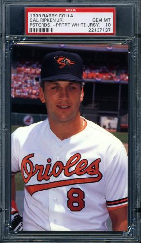 1993 Barry Colla Postcards Ripken Jr. Cal Ripken Jr.-(Portrait White Jersey) PSA 10 #22137137