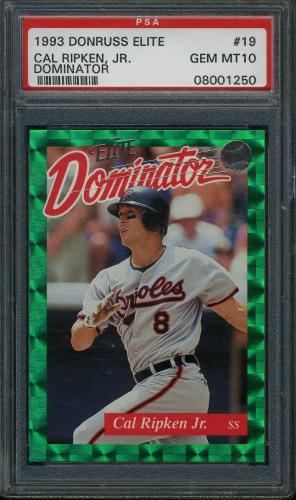 1993 Donruss Elite Dominators #19 Cal Ripken PSA 10 #08001250