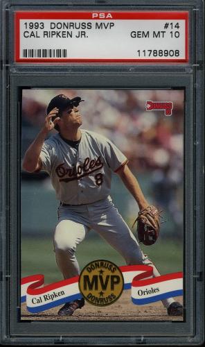 1993 Donruss MVPs #14 Cal Ripken PSA 10 #11788908