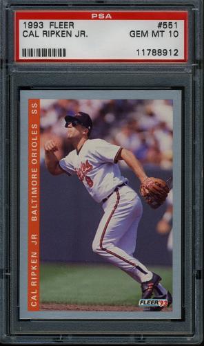 1993 Fleer #551 Cal Ripken PSA 10 #11788912